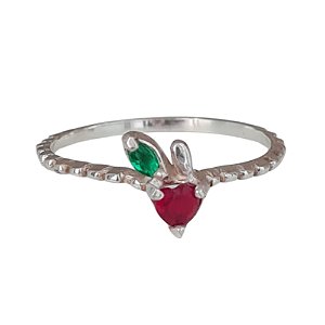 Anel Maçã de Prata 925