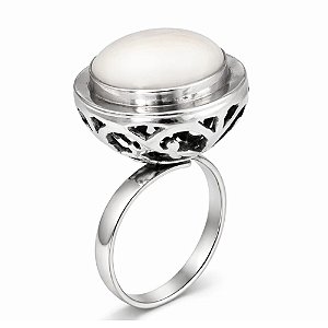 DUPLICADO - Anel Coral Copo Indiano Prata 925