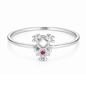 Anel Menina Filha de Prata 925