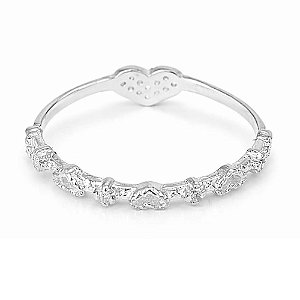 Anel Aliança Dupla Face de Prata 925