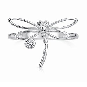 Anel Libélula de Prata 925