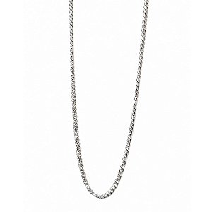 Corrente Grumê 50 cm de Prata 925