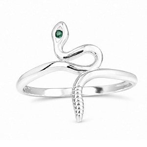 Anel Serpente Cobra de Prata 925