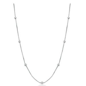 Corrente Veneziana Bola 60 cm Prata 925