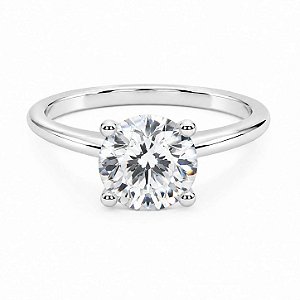 Anel Moissanite Clássico Prata 925