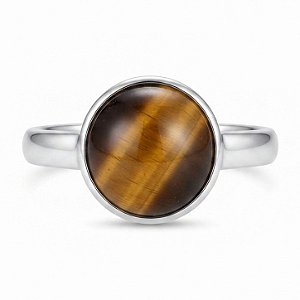 Anel Olho de Tigre de Prata 925