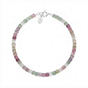 Pulseira Fluorita de Prata 925