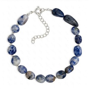 Pulseira Sodalita de Prata 925