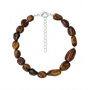 Pulseira Olho de Tigre de Prata 925
