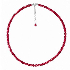 Colar Rubi de Prata 925