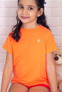 Camisa UV Infantil Feminina Raglã