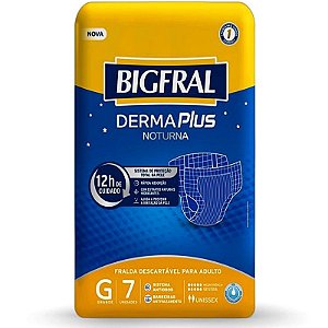 FRALDA GERIÁTRICA BIGFRAL DERMA PLUS NOTURNA