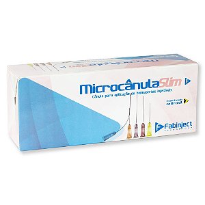 Microcânula Slim 22g - 50mm C/10 Unid. - Fabinject