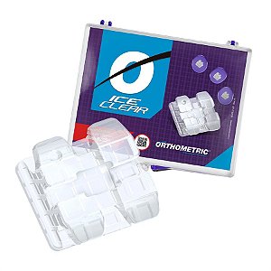 10.85.2000 Kit Braquetes Ceramico Ice Clear Roth 0,022 - Orthometric