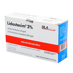 Anestésico Lidostesim 3% 1:50.000 - Dla