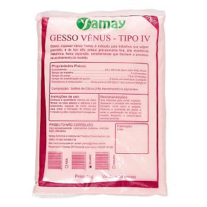 Gesso Pedra Especial Tipo Iv Salmom 1kg - Yamay