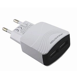Fonte Carregador Celular 2 Entradas USB 3.1A Carregamento Rápido
