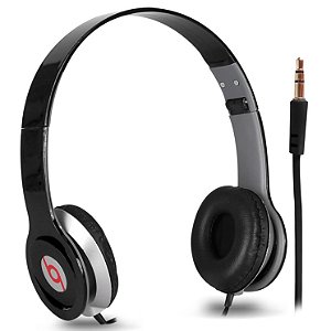 Fone De Ouvido Headphone Estéreo Com Fio P2 Portátil Dobrável para Celular Pc Notebook Tablet