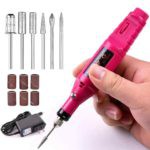 Lixadeira Lixa Motor Unha Elétrica Profissional Bivolt Rosa