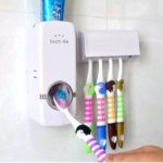 Suporte para Escova Dispenser de Pasta de Dente Automático