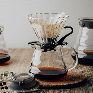 Coador de Café Vidro Borossilicato Alta Qualidade Barista