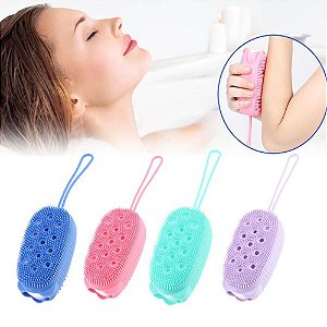 Bucha Esponja de Banho Massageadora de Silicone