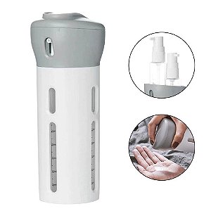 Dispenser Portátil De Viagem 4 em 1 Para Shampoo Creme Sabonete