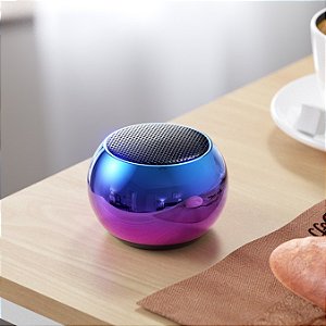 Caixinha Som Bluetooth Tws Metal Mini Speaker Amplificada 3w