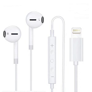 Fone De Ouvido Com Microfone Entrada Lightning Para Iphone