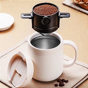 Mini Filtro Coador Reutilizável Para Café E Chá