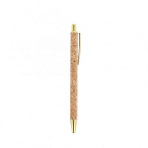 Caneta de Metal e Cortiça