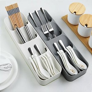 Porta Talheres Organizador Compacto Divisória Para Gaveta