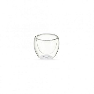 Copo Vidro Parede Dupla 80ml