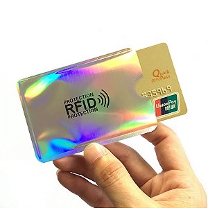 Porta Cartão Capinha Protetor Cartão De Crédito Aproximação Anti Furto Rfid