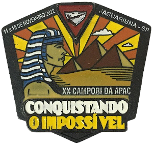 PIN - XX CAMPORI APAC: CONQUISTANDO O IMPOSSIVEL 2022 - PRETO