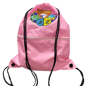 MOCHILA SACO (sacochila) - ROSA BEBÊ