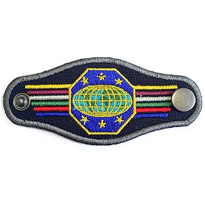 PRENDEDOR DE LÍDER - PRETO COM BOTÕES ( NÃO OFICIAL DE UNIFORME DE GALA)