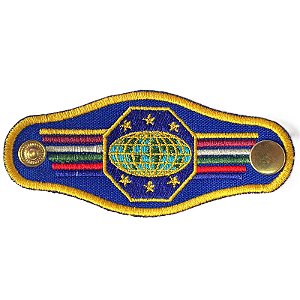 PRENDEDOR DE LÍDER - AZUL CLASSES COM BOTÕES ( NÃO OFICIAL DE UNIFORME DE GALA)