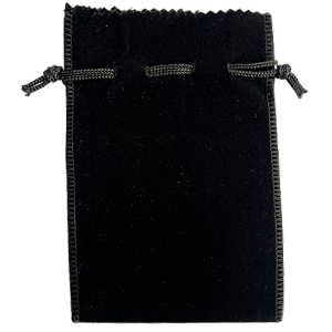 SAQUINHO DE VELUDO PRETO - 10 cm X 15 cm - EDIÇÃO DE NATAL