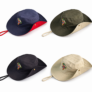 CHAPÉU - CORES - TRIÂNGULO SOBRE O GLOBO D4