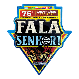 PRENDEDOR - DIA MUNDIA DBV - 76 ANOS 2026 - FALA SENHOR! - ACRÍLICO 3D - 1 ANEL