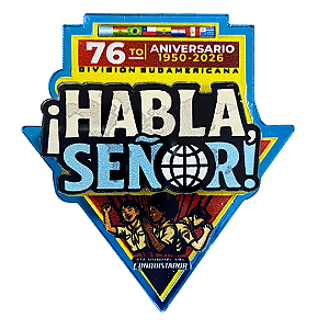 PRENDEDOR - DIA MUNDIA DBV - 76 ANOS 2026 - HABLA SEÑOR! - ACRÍLICO 3D - 1 ANEL