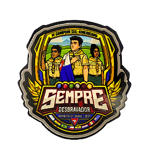 PRENDEDOR - VI CAMPORI DSA: SEMPRE DESBRAVADOR 2027 - ACRÍLICO - OFICIAL