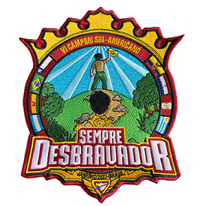 TRUNFO GIGANTE - VI CAMPORI DSA: SEMPRE DESBRAVADOR 2027 - 100% BORDADO - ITEM COLECIONADOR- EDIÇÃO LIMITADA