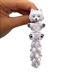 PRENDEDOR 3D ARTICULADO - RAPOSA POLAR