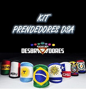 Kit Prendedores DSA (Totalmente Bordado) - Frete Grátis para todo Brasil 