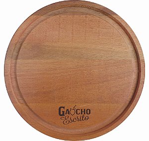 Tábua De Corte Redonda Pizza  34 cm Personalizada