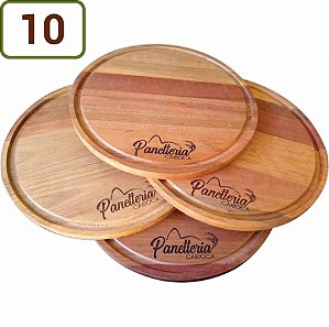 10 Tábuas Redondas Pizza 34 Cm Personalizadas
