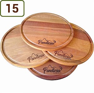 15 Tábuas Redondas Pizza 34 Cm Personalizadas