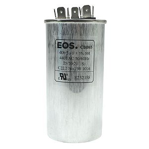 CAPACITOR DUPLO 40+5 MDF 440V